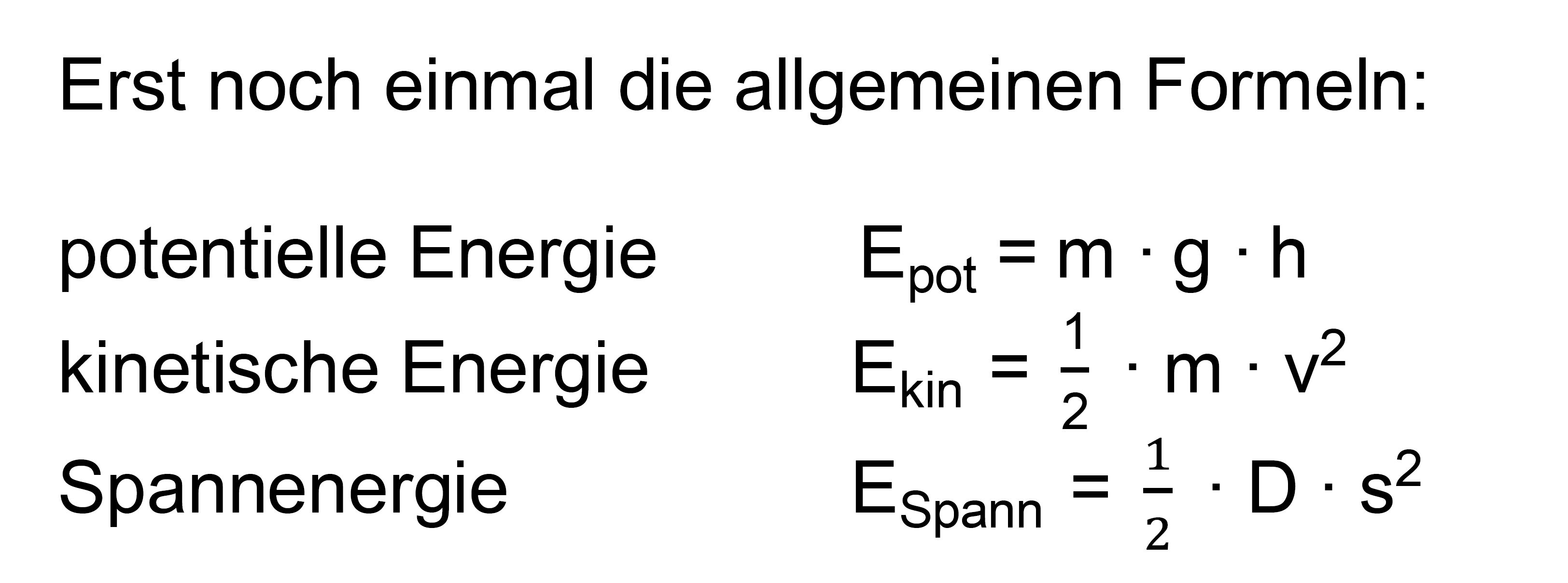 Komplexer Ansatz zu den Energieverhältnissen: